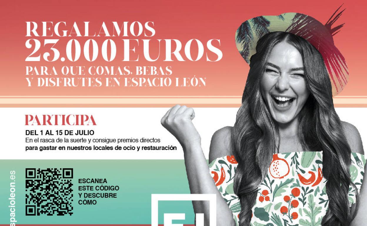 Espacio León invita a sus clientes a comer, beber y disfrutar en el Centro Comercial regalándoles 23.000 euros