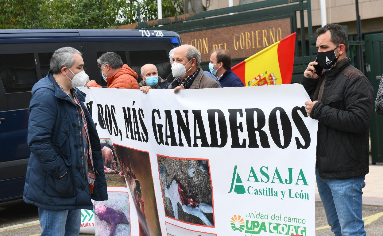 Movilizaciones llevadas a cabo en marzo contra la especial protección del lobo. 