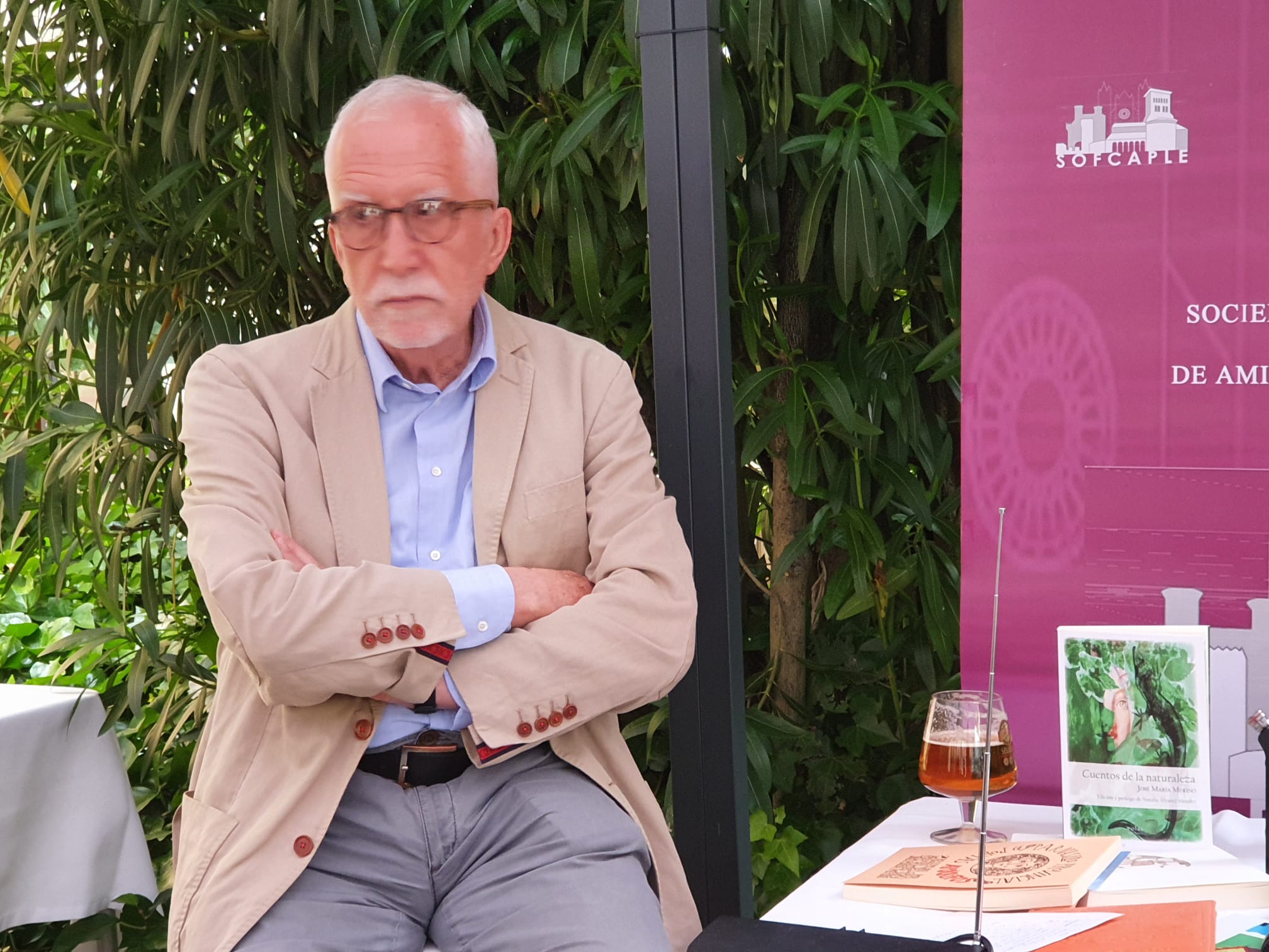 Los escritores Luis Mateo Díez y José María Merino