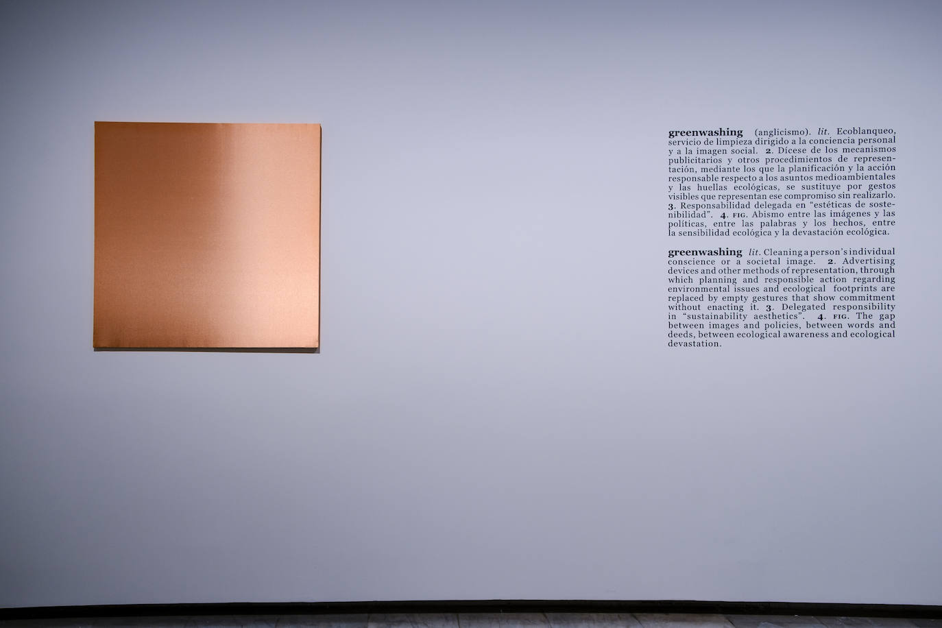 La leonesa María Luisa Fernández comparte exposición con otros catorce artistas de Castilla y León, como esta obra, 'Concierto para el Bioceno 7' del vallisoletano Eugenio Ampudia.