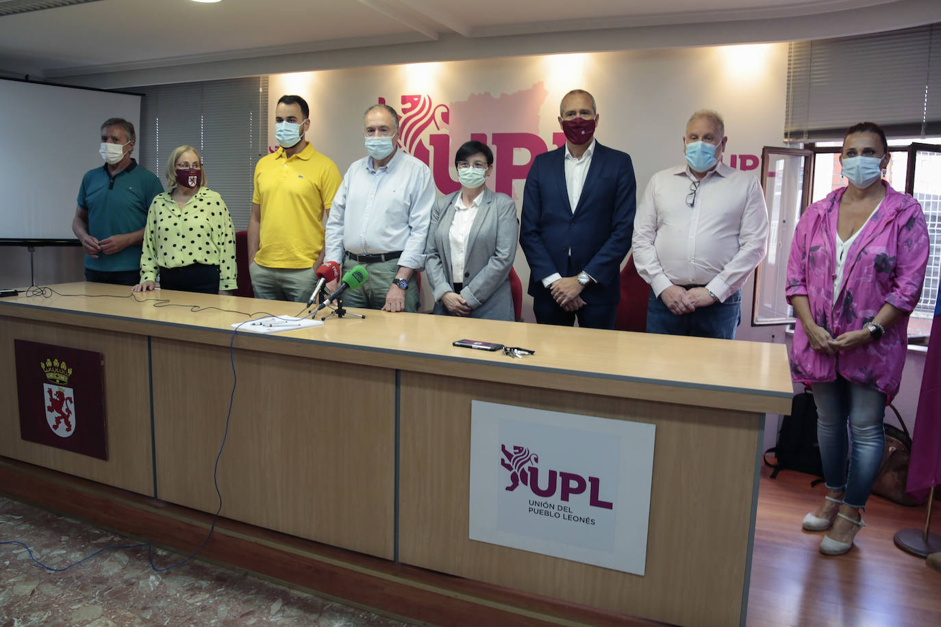 Representantes de Unión del Pueblo Leonés en los ayuntamientos de León, San Andrés del Rabanedo, Sariegos y Valverde de la Virgen.