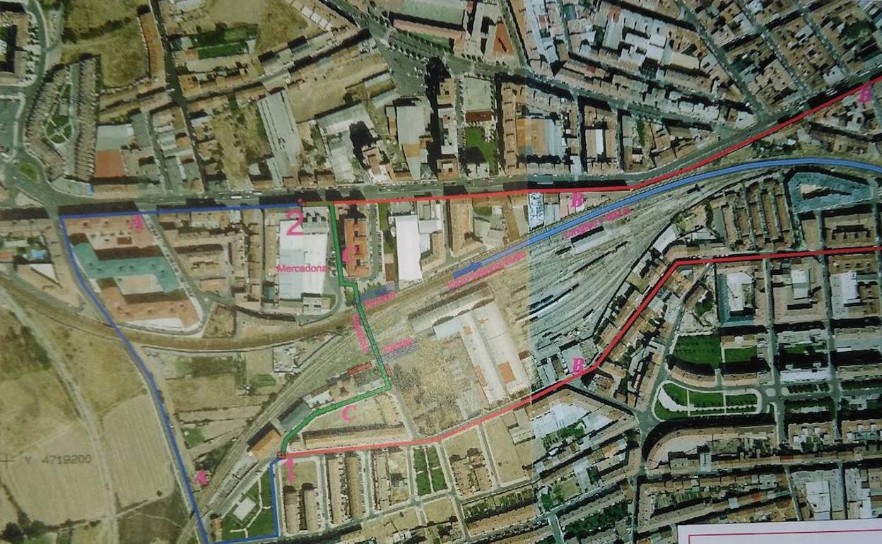 Plano de recorrdios facilitado por el Partido Popular. 