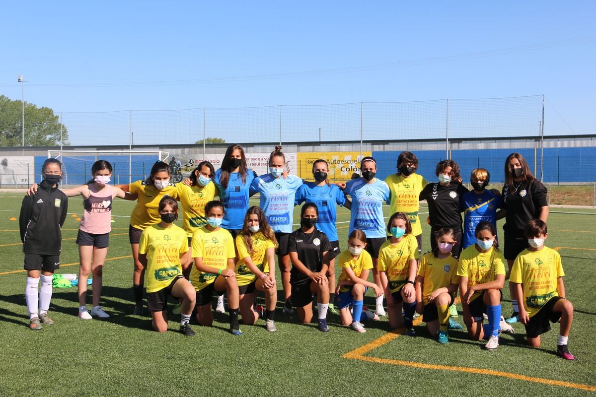 El Campus Diego Calzado organizó una jornada de tecnificación con jugadoras profesionales de fútbol femenino.