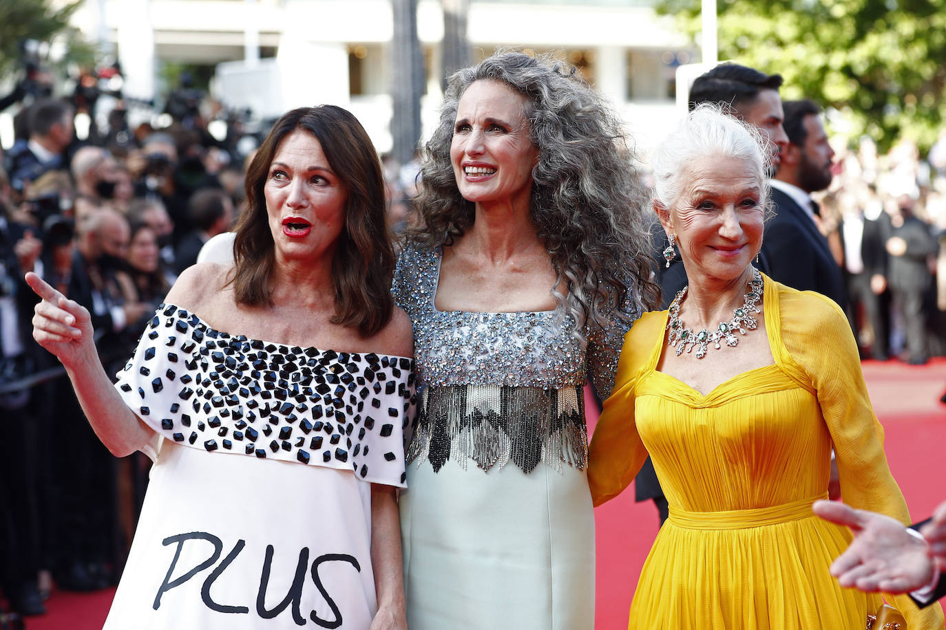 Iris Berben, Andie MacDowell y Helen Mirren