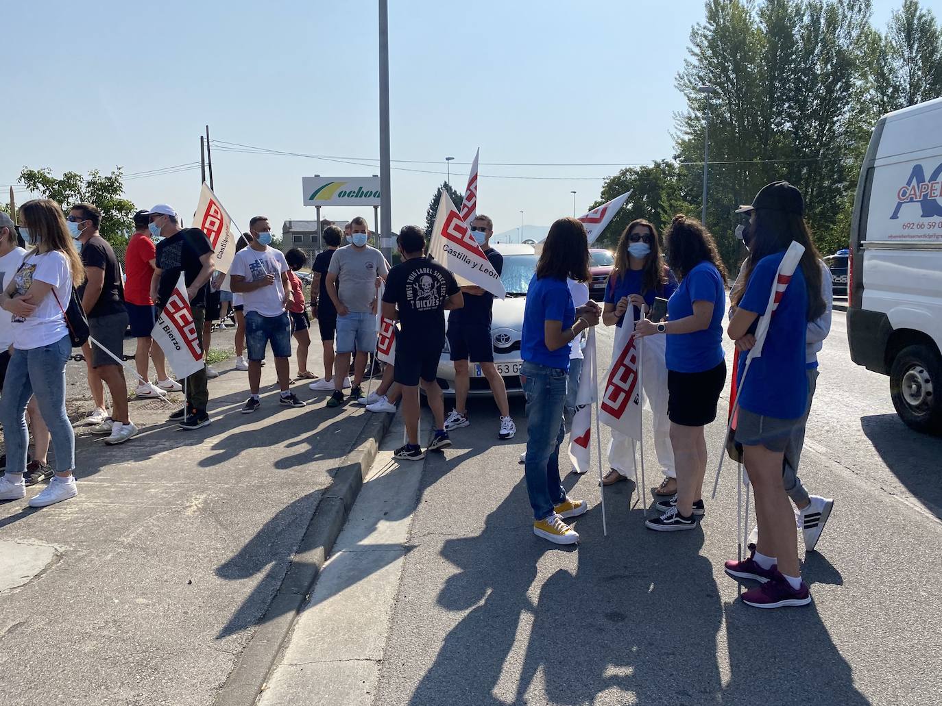 Fotos: Protesta de los trabajadores de LM