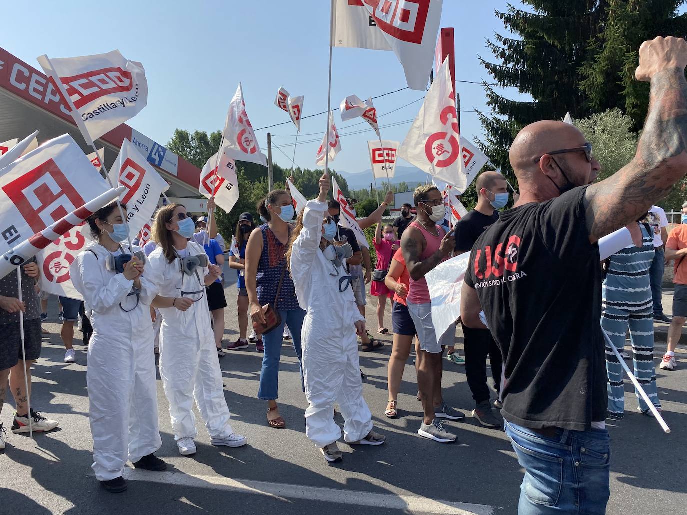 Fotos: Protesta de los trabajadores de LM