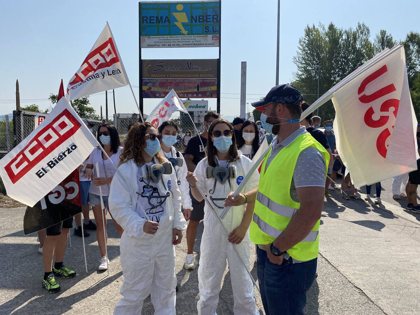 Fotos: Protesta de los trabajadores de LM