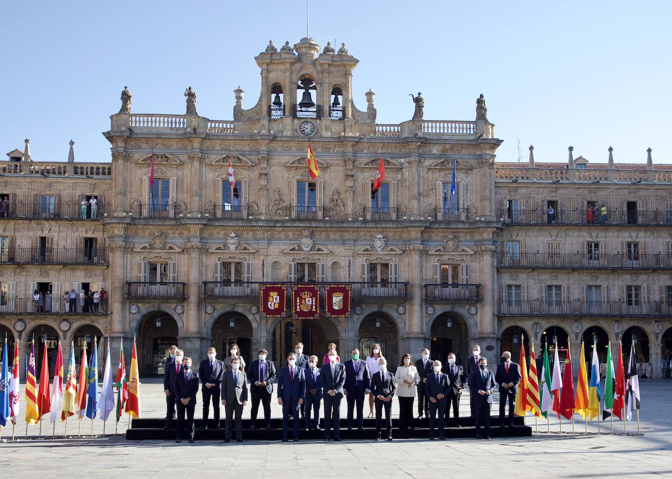 El Rey Felipe VI estuve presente en la reunión de los presidentes de las Comunidades Autónomas con el presidente del Gobierno, Pedro Sánchez.