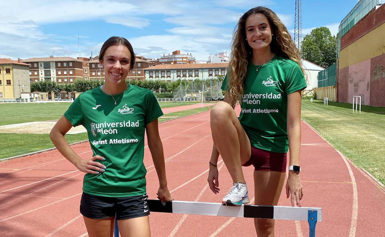 Raquel Martínez y Paloma Marcos, atletas del Sprint.