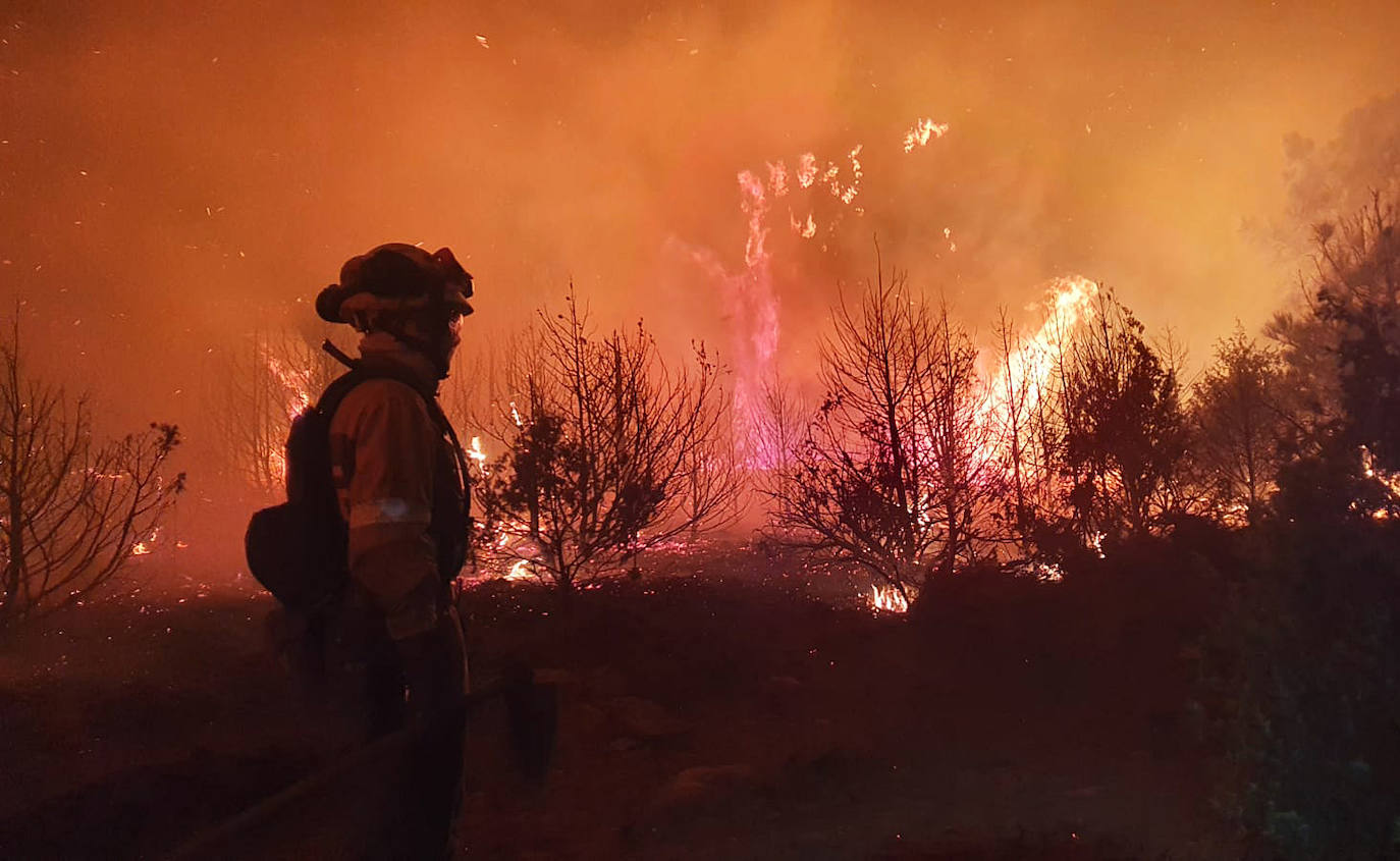 Fotos: Incendio forestal en El Tiemblo