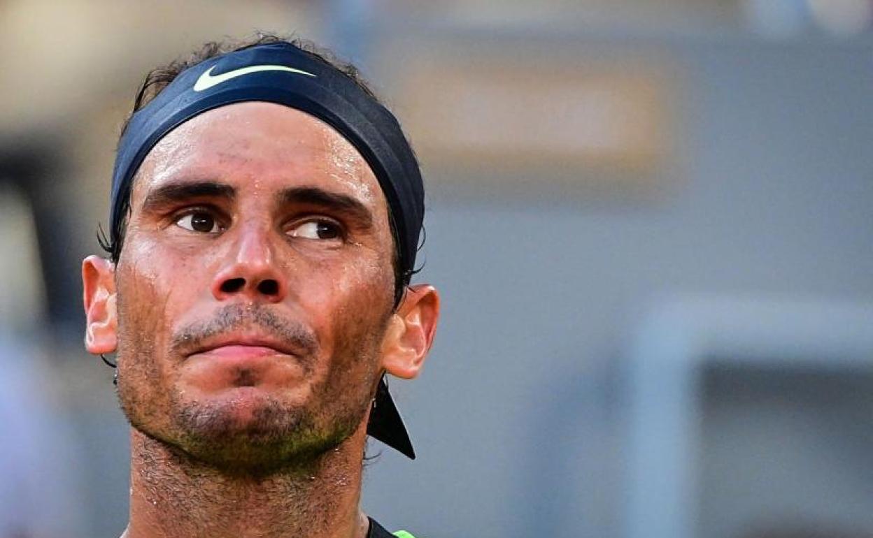 Rafa Nadal, durante un entrenamiento. 