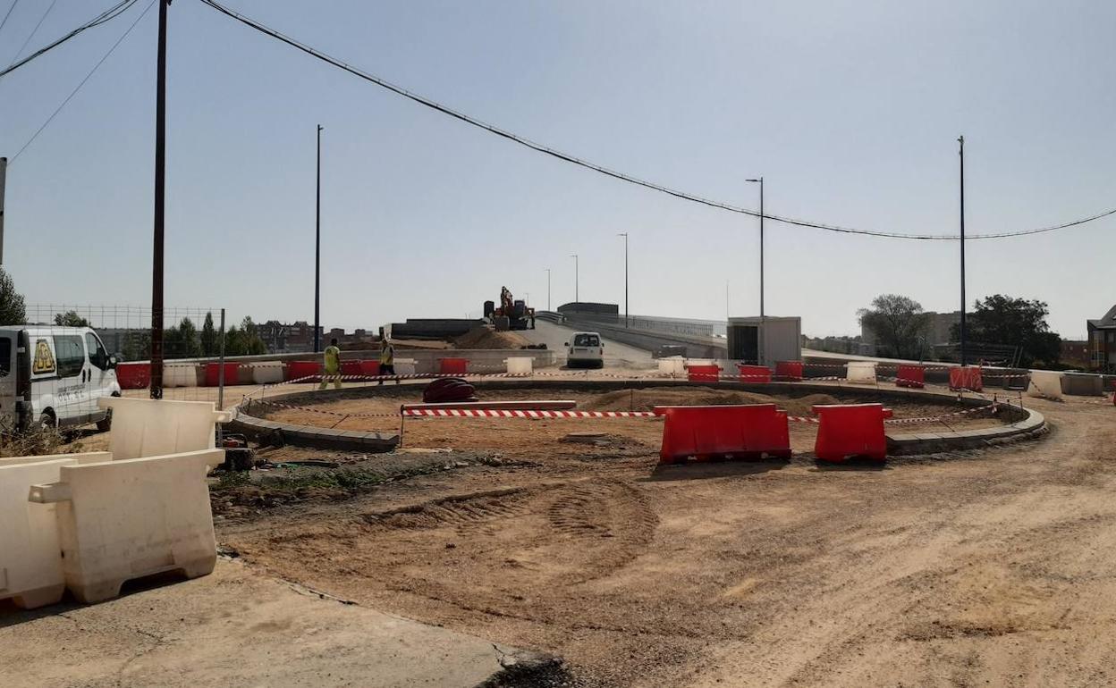 Obras en el nuevo vial entre San Juan de Dios y San Andrés.