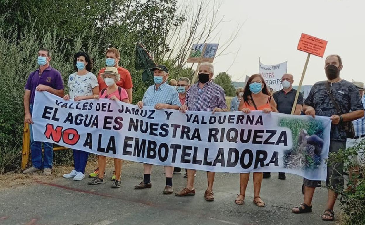 Pancarta que lideraba la manifestación.