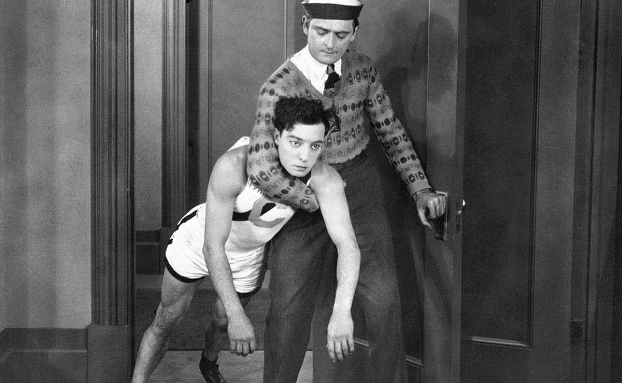 Fotograma de la película 'El Colegial' protagonizada por Buster Keaton.