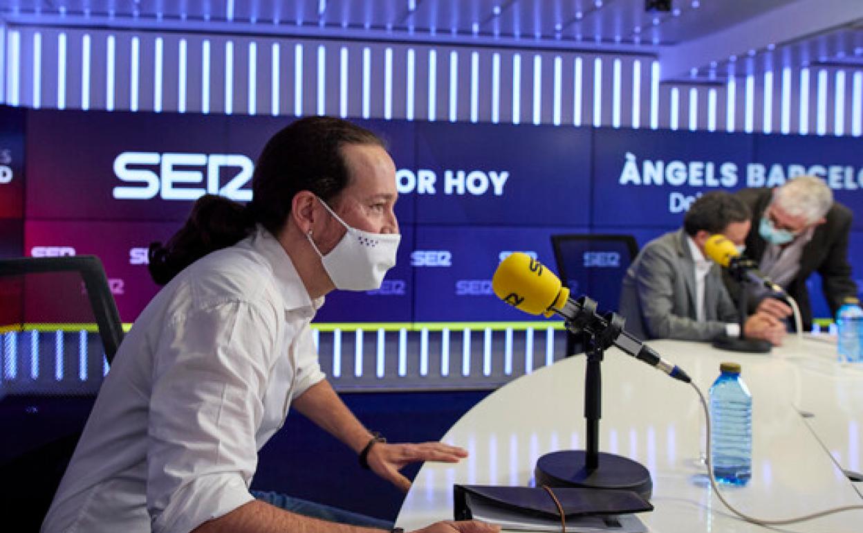 Pablo Iglesias participando en un debate en las elecciones madrileñas de mayo. 