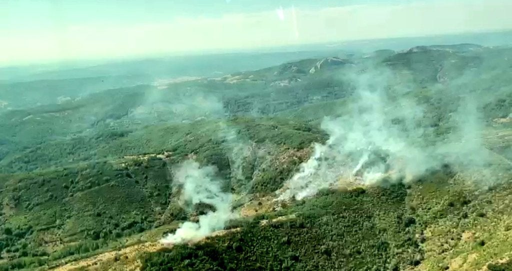 El fuego declarado en Serrilla ha sido catalogado de nivel 1.