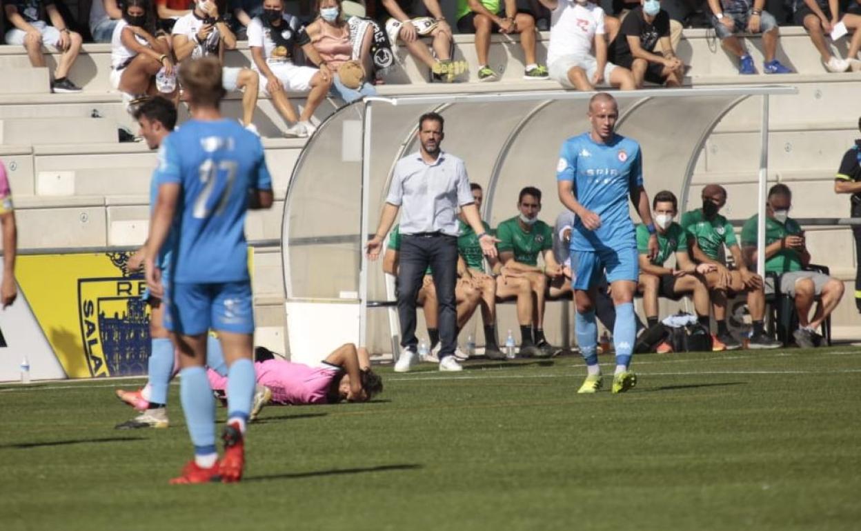 Ramón González, en el partido en Salamanca.