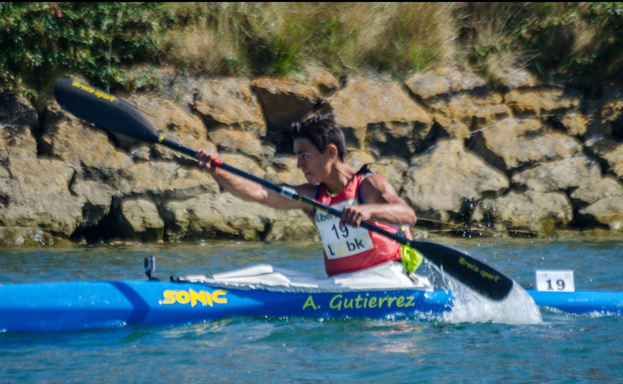 Alejandro Gutiérrez, durante la disputa del Mini Sella.