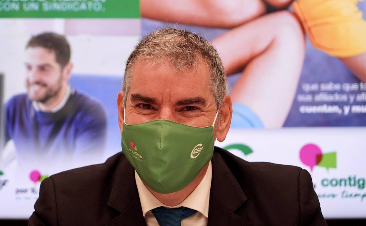 El presidente autonómico de CSIF, Benjamín Castro.