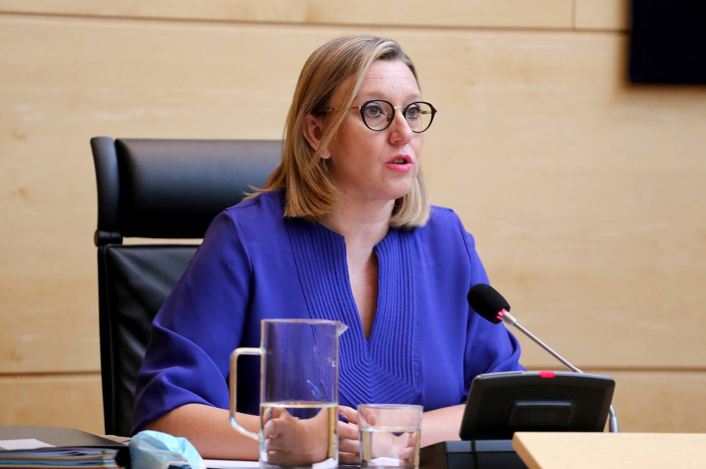 La consejera de Familia e Igualdad de Oportunidades, Isabel Blanco, comparece a petición propia para informar a la Comisión sobre el grado de cumplimiento de los objetivos de su departamento para la legislatura.