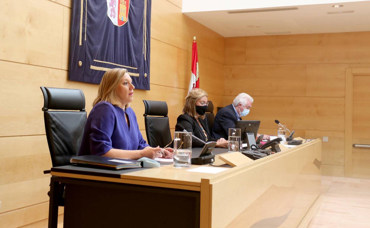 Comisión con la participación de la consejera Isabel Blanco.