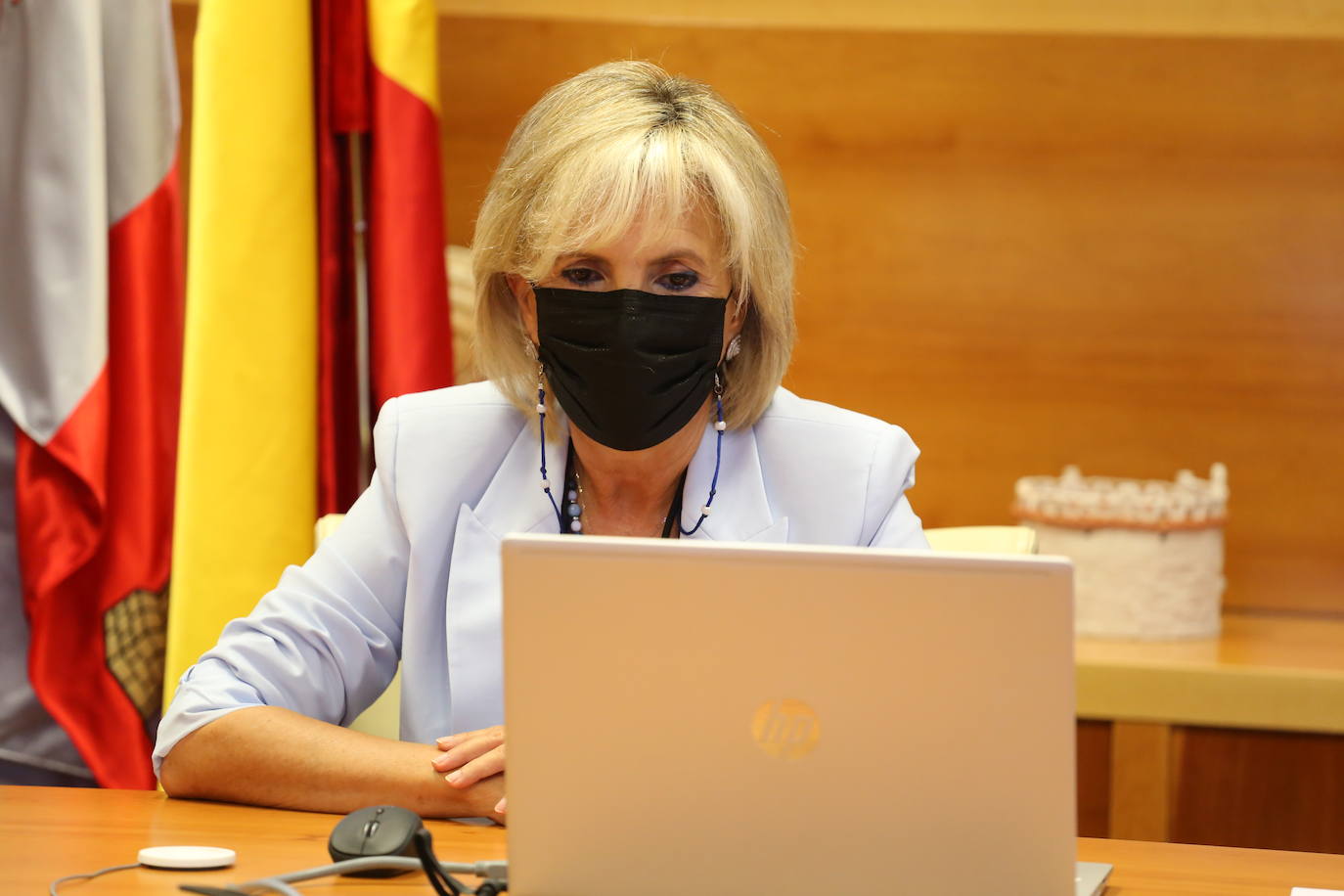 La consejera de Sanidad, Verónica Casado Vicente, se reúne con la secretaria general autonómica de SATSE Castilla y León, Mercedes Gago López.