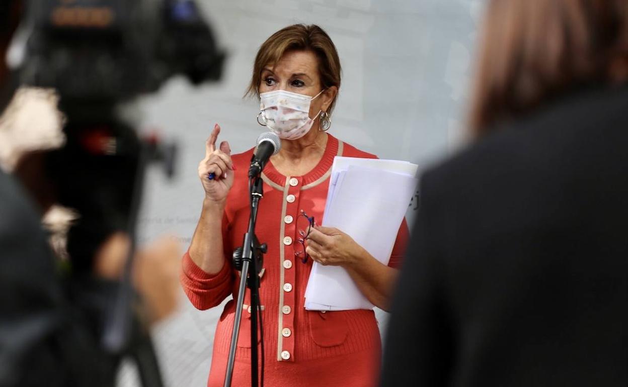 La directora general de Salud Pública, Carmen Pacheco Martínez.