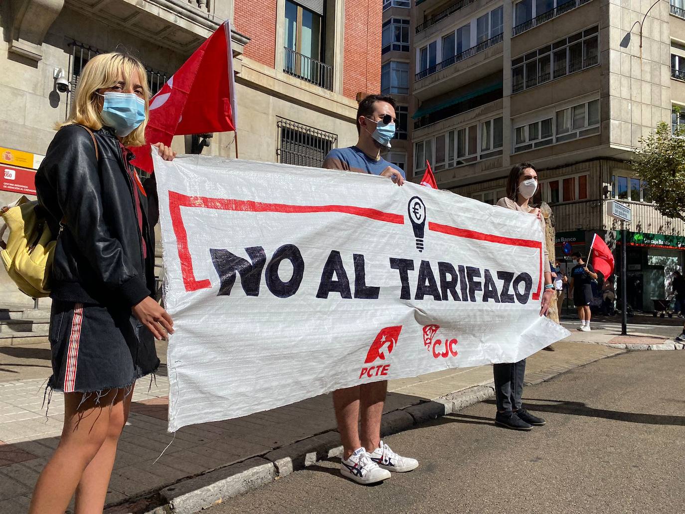 Concentración contra el tarifazo en León. 