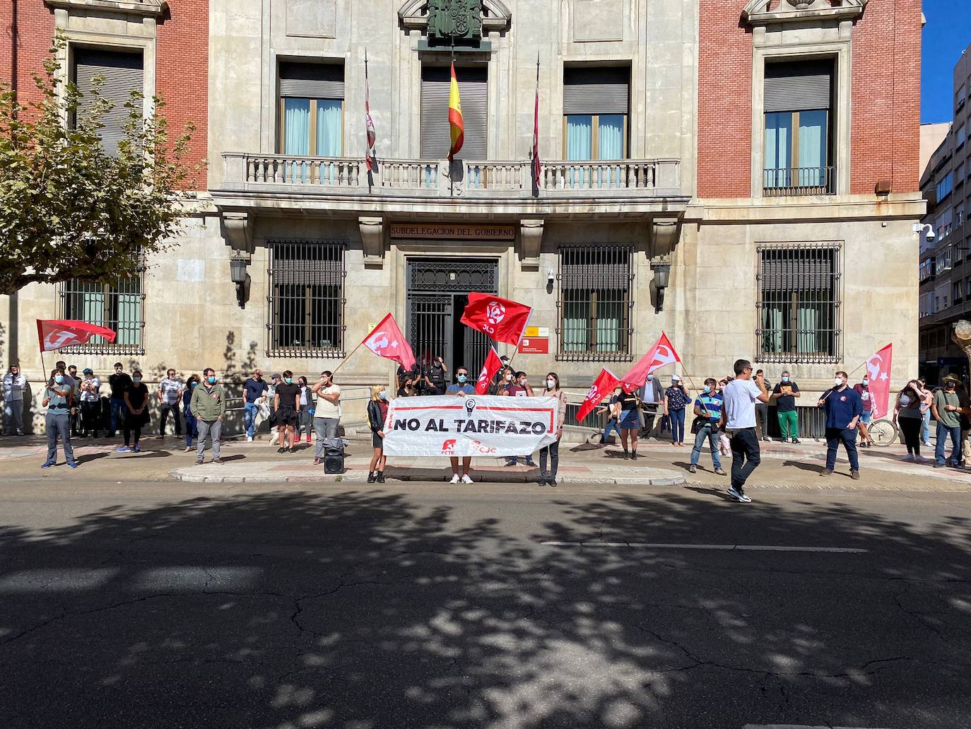 Concentración contra el tarifazo en León. 