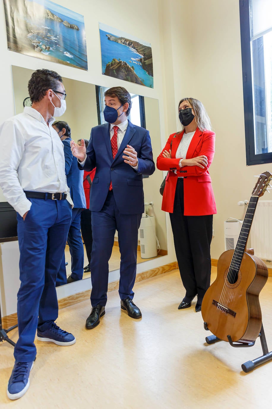 El presidente de la Junta de Castilla y León, Alfonso Fernández Mañueco, inaugura el curso 2021-2022 de las enseñanzas escolares no universitarias de Castilla y León.