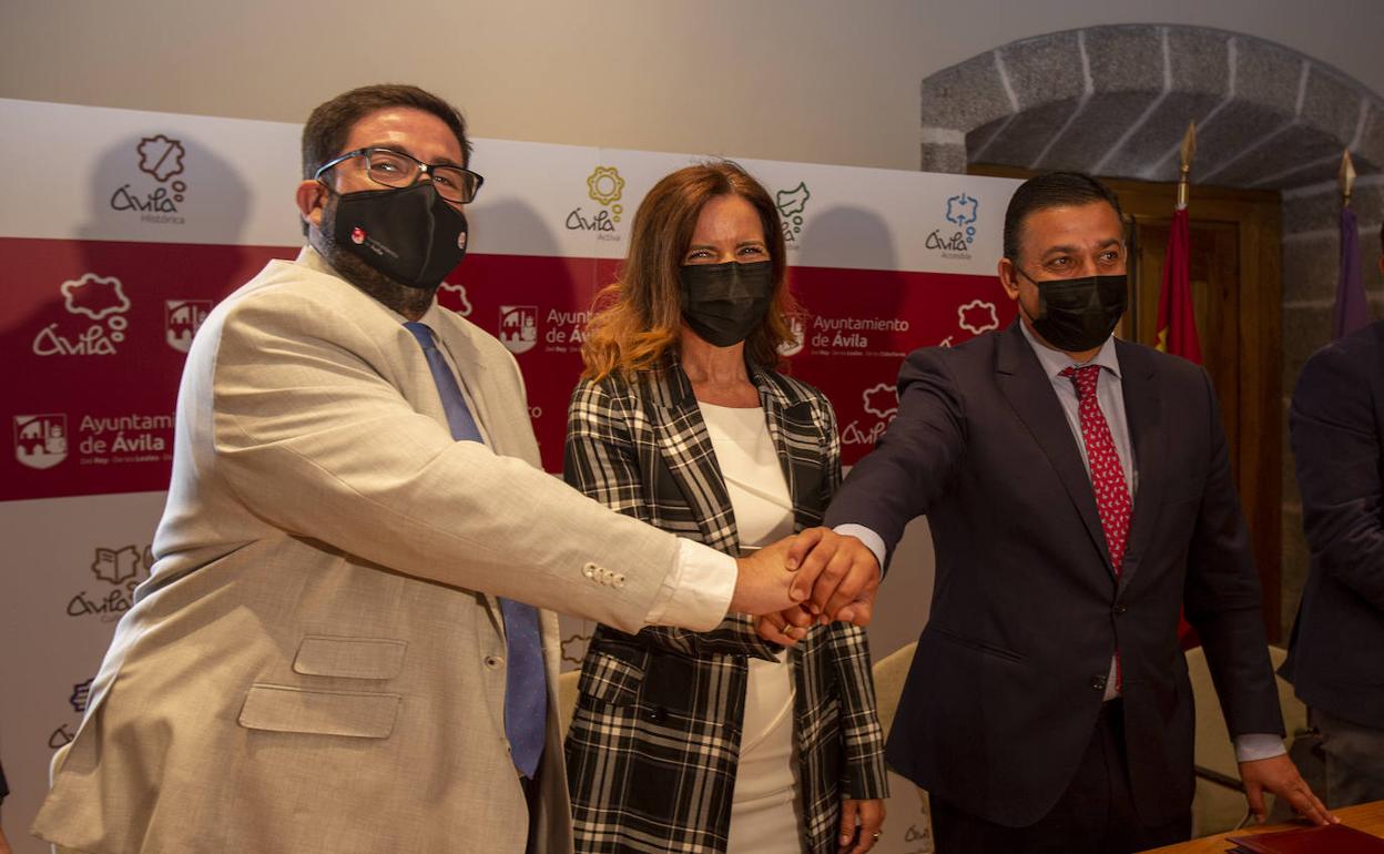 Imagen de la presentación de la nueva Plataforma Agroalimentaria en Ávila. 