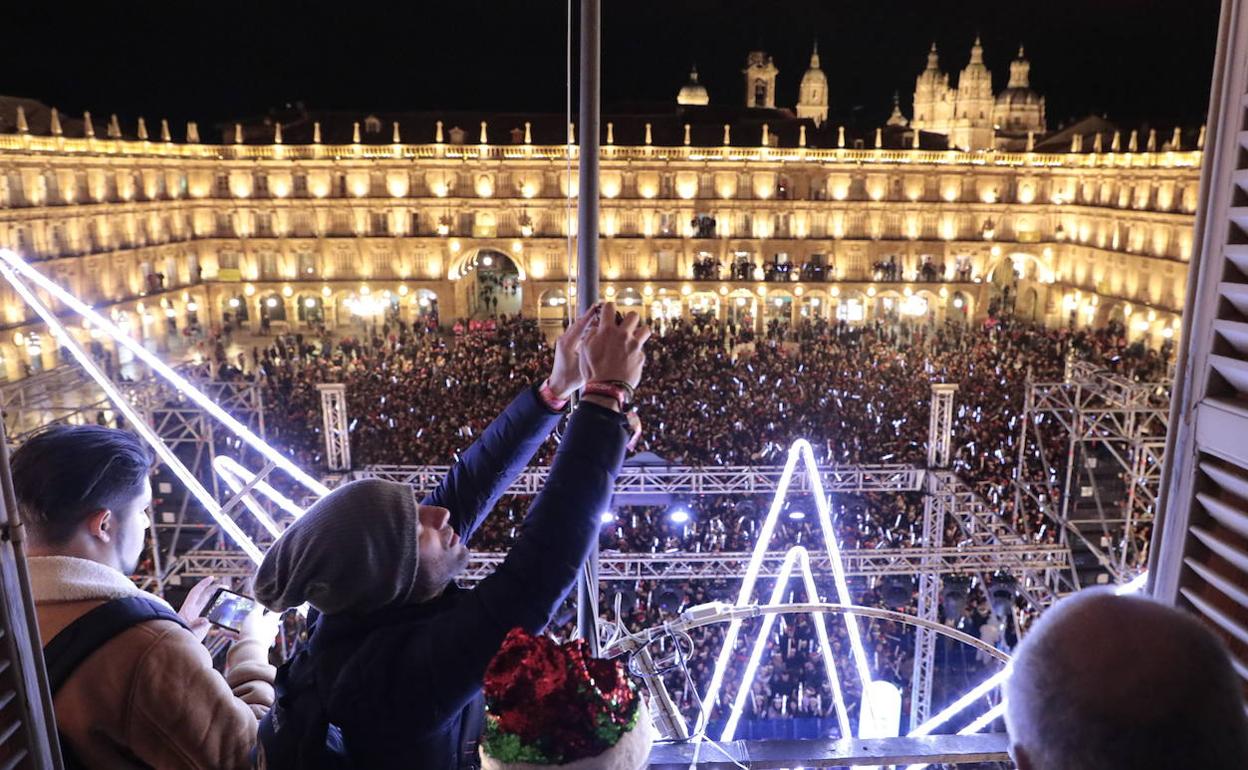 Una de las pasadas ediciones de la Nochevieja Universitaria de Salamanca.