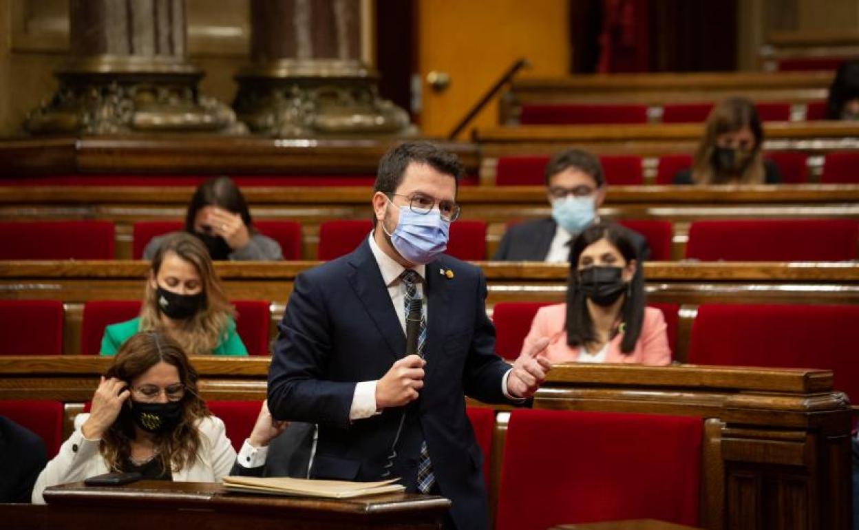 El president de la Generalitat, Pere Aragonès 