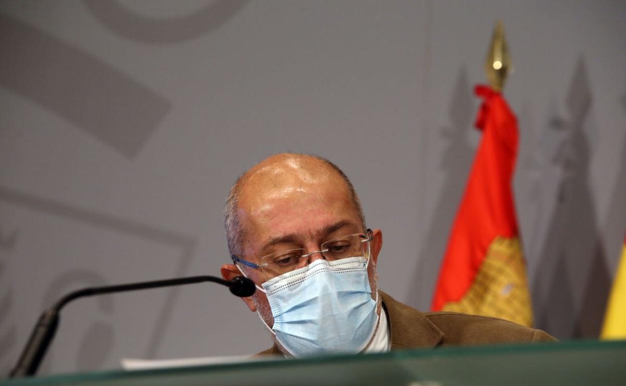 Francisco Igea en rueda de prensa.