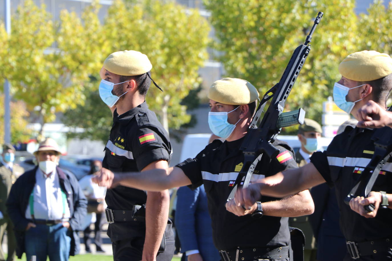 Acto castrense celebrado en León con motivo del día de la Hispanidad.