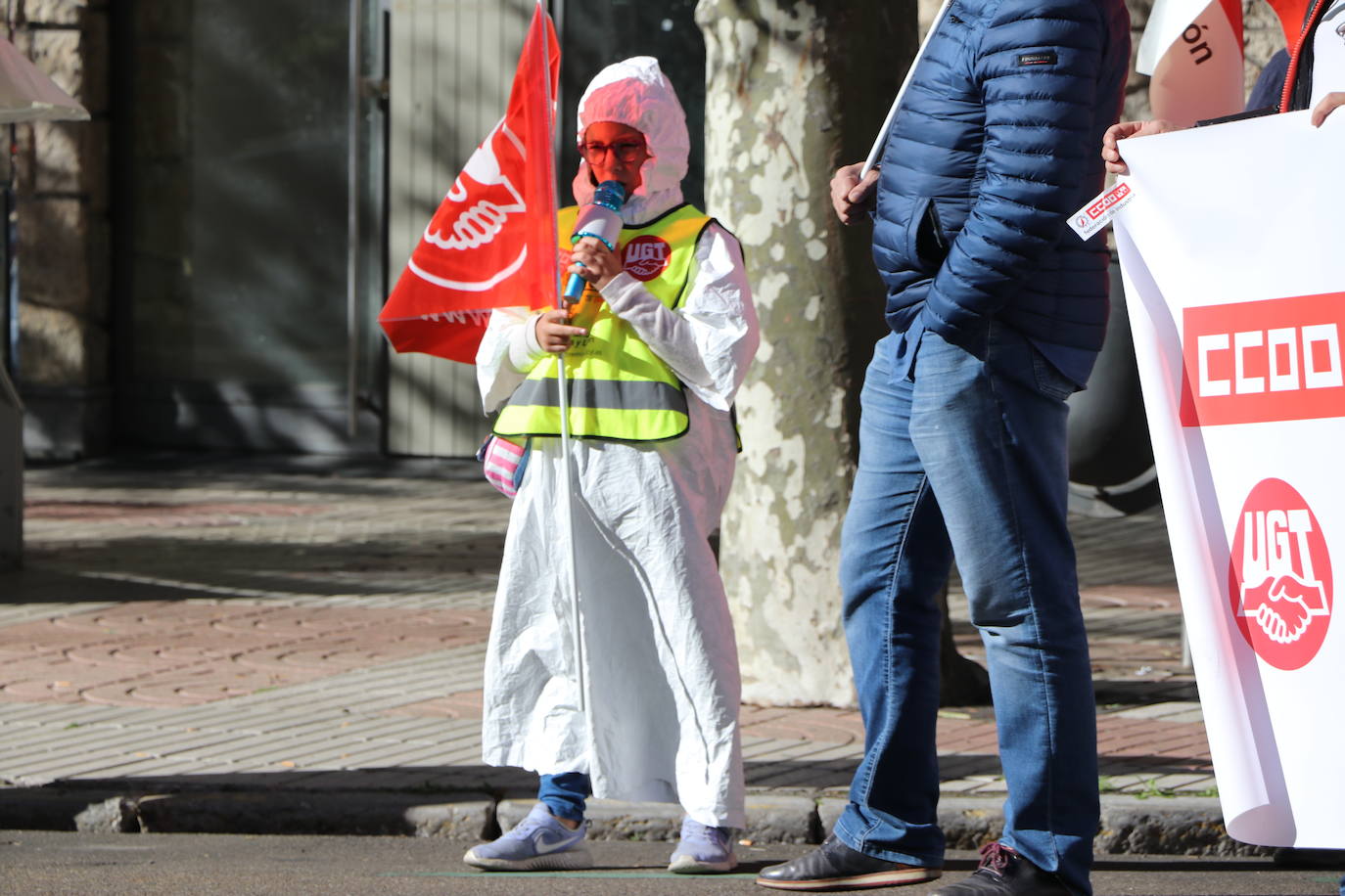Reclaman que no haya deslocalización de sus puestos de trabajo y que no se siga adelante con la desindustrialización de León.