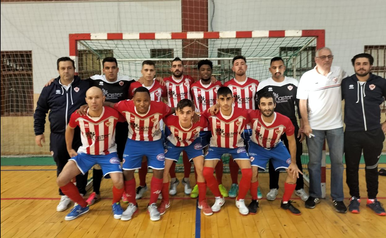 Jugadores del Atlético Bembibre.