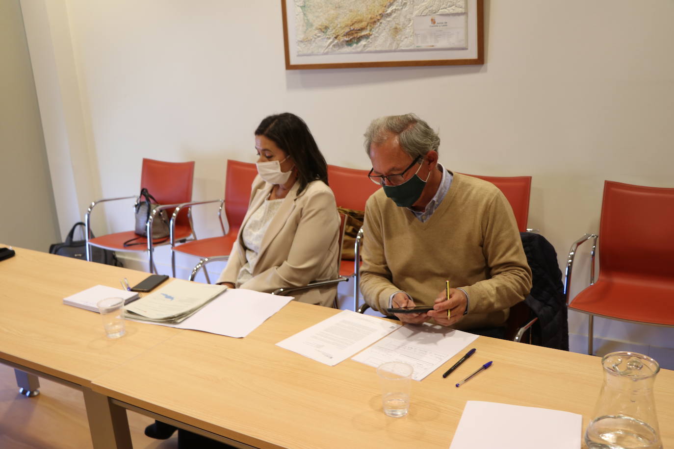 El director general de Patrimonio Natural y Política Forestal, José Ángel Arranz, se reúne con sus homólogos de Asturias, David Villar; Cantabria, Antonio Javier Lucio y Galicia, Belén María do Campo, para constituir el grupo de trabajo de las comunidades autónomas del noroeste sobre el lobo.