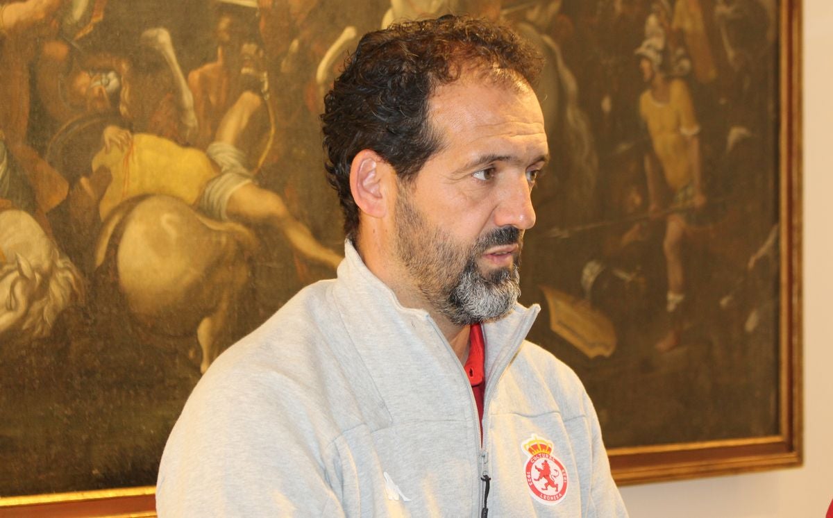 Ramón González, en la rueda de prensa ofrecida en San Marcos.