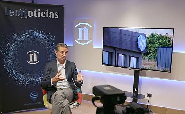 Turrada, durante la entrevista en leonoticias. 