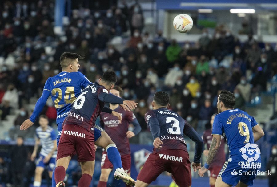 El conjunto berciano ha empatado ante el conjunto altoaragonés en la 14ª jornada de Segunda División 