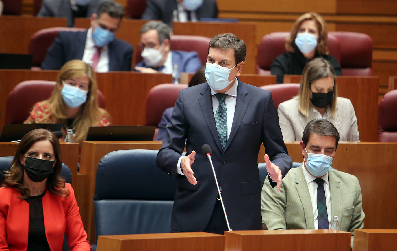 Imagen de Ángel Ibáñez en el Pleno de las Cortes.