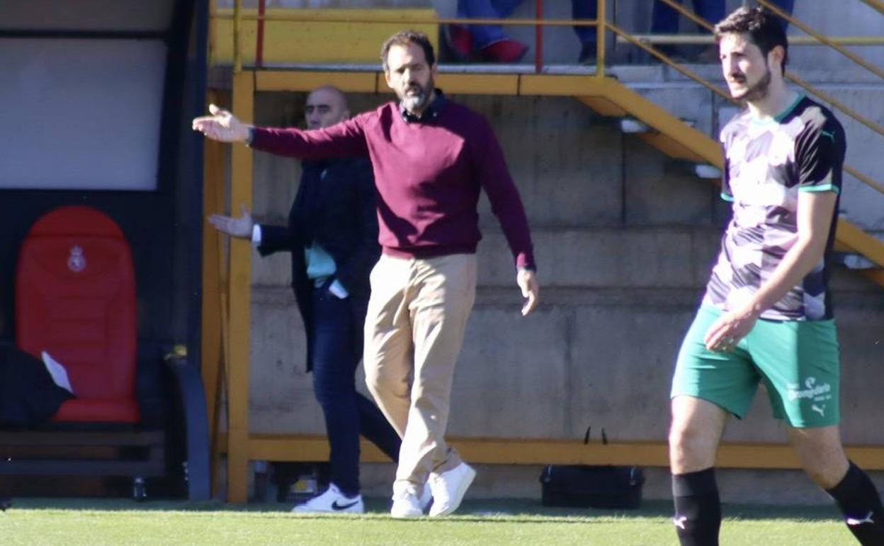 Ramón González, en el partido ante el Racing.