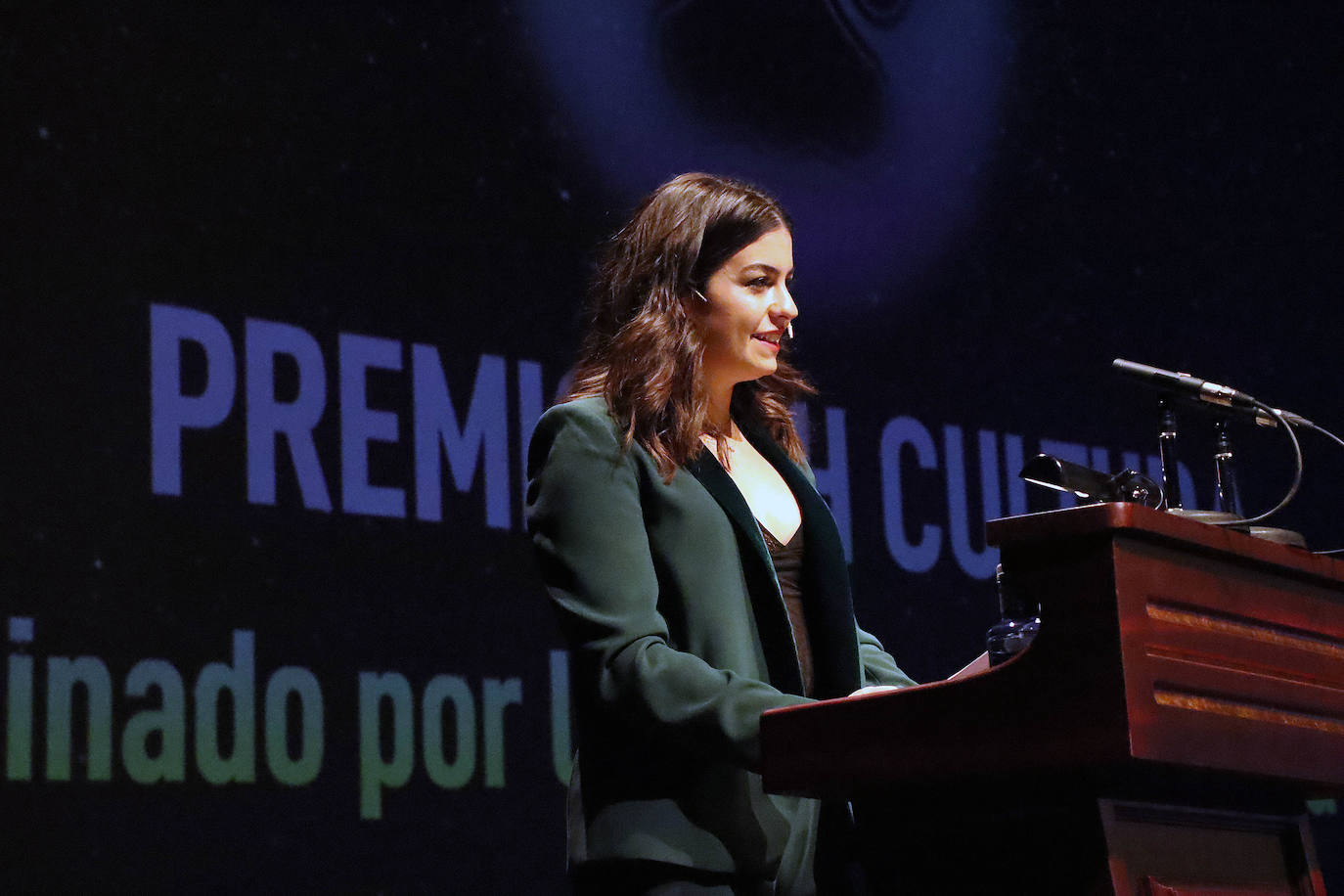 La presentadora de la gala, Noelia Brandón