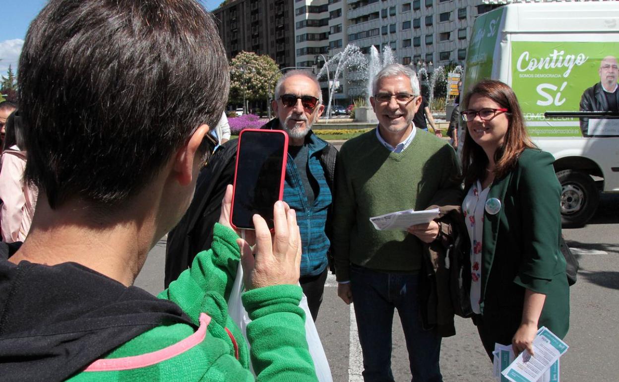 Gaspar Llamazares durante su última visita a León en 2019.