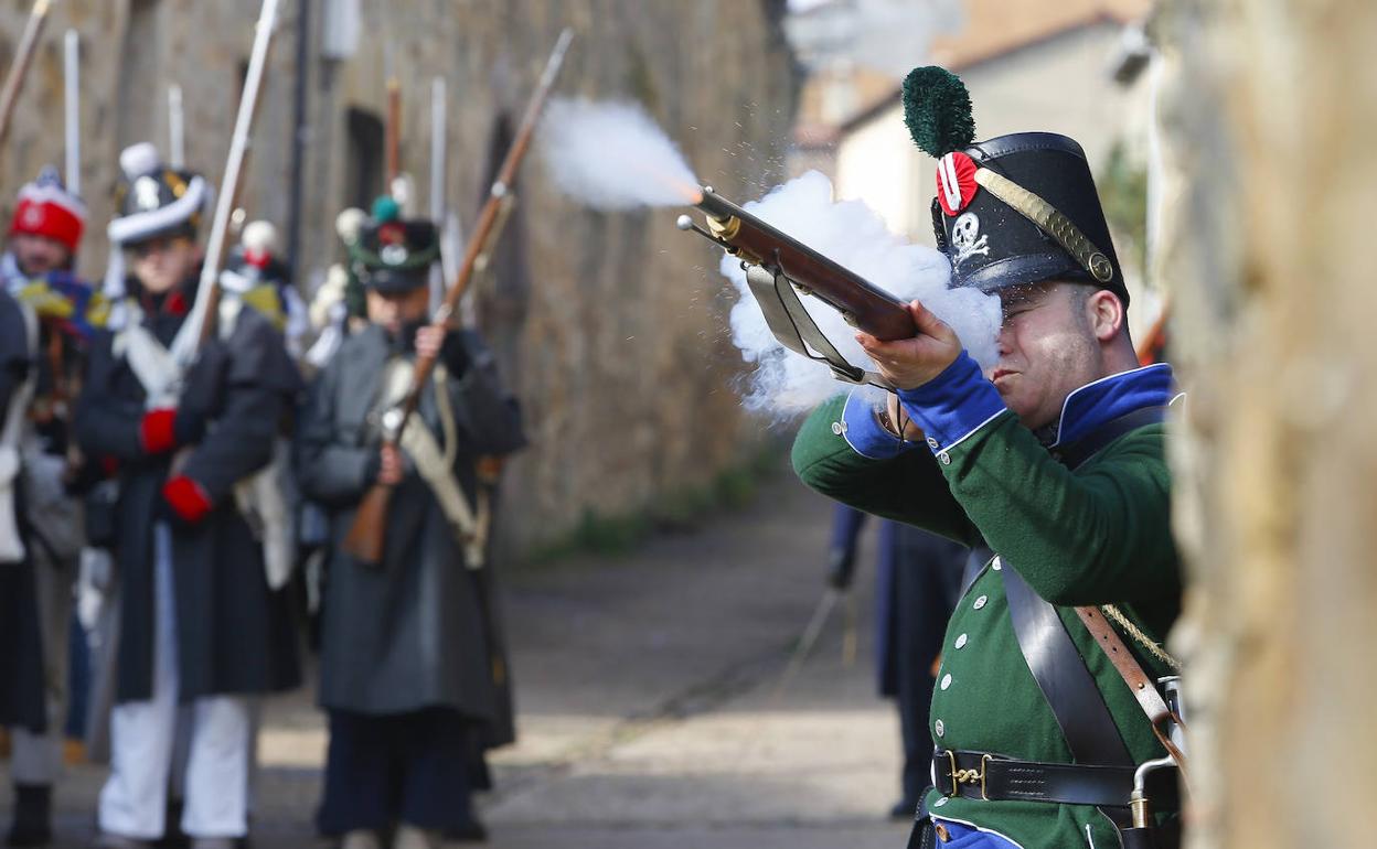 Recreación de la batalla de Turienzo.