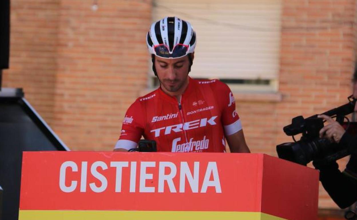 Salida de la Vuelta a España desde Cistierna en 2018.