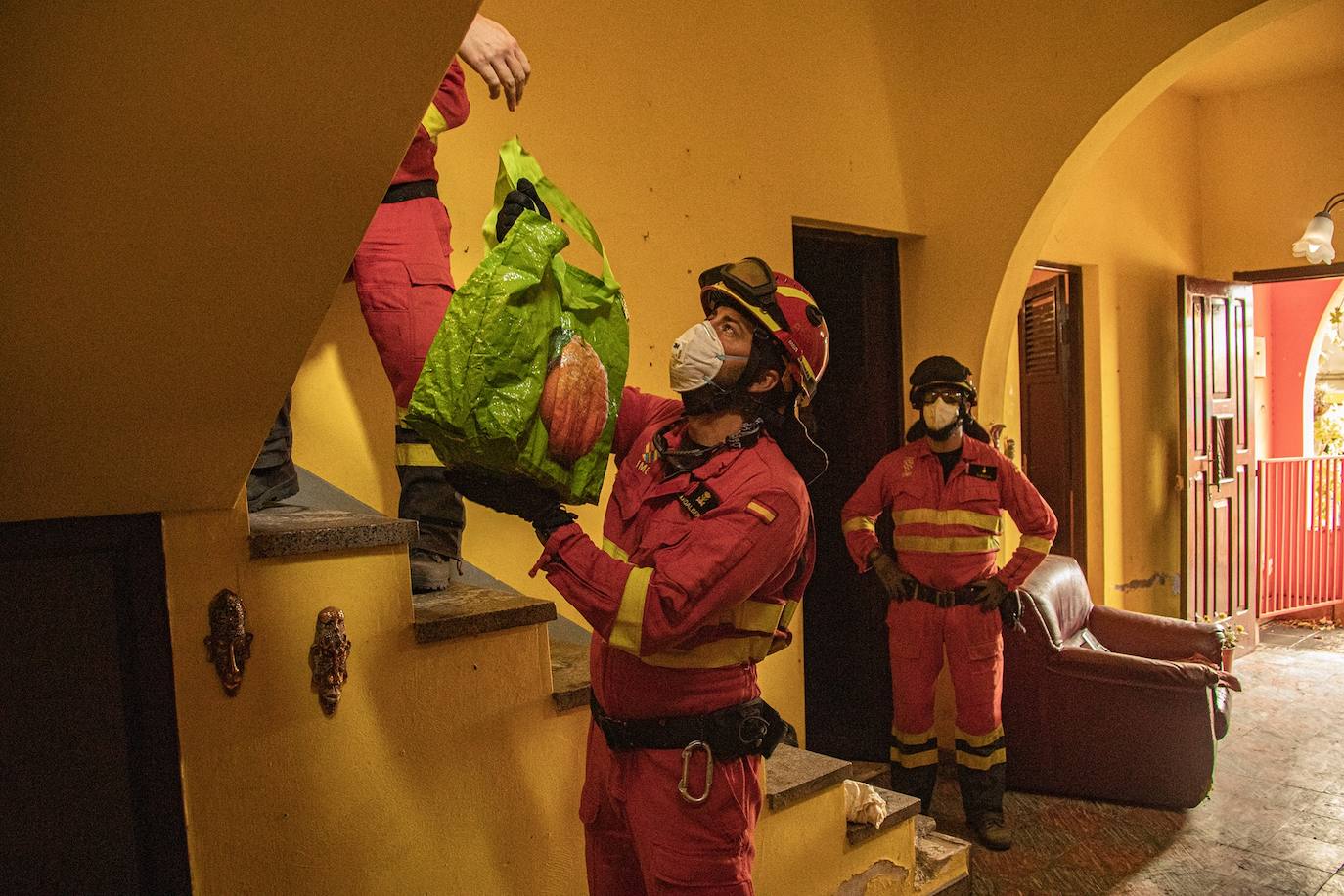 Equipo de la Ume desarrollando trabajos en la isla de Palma.