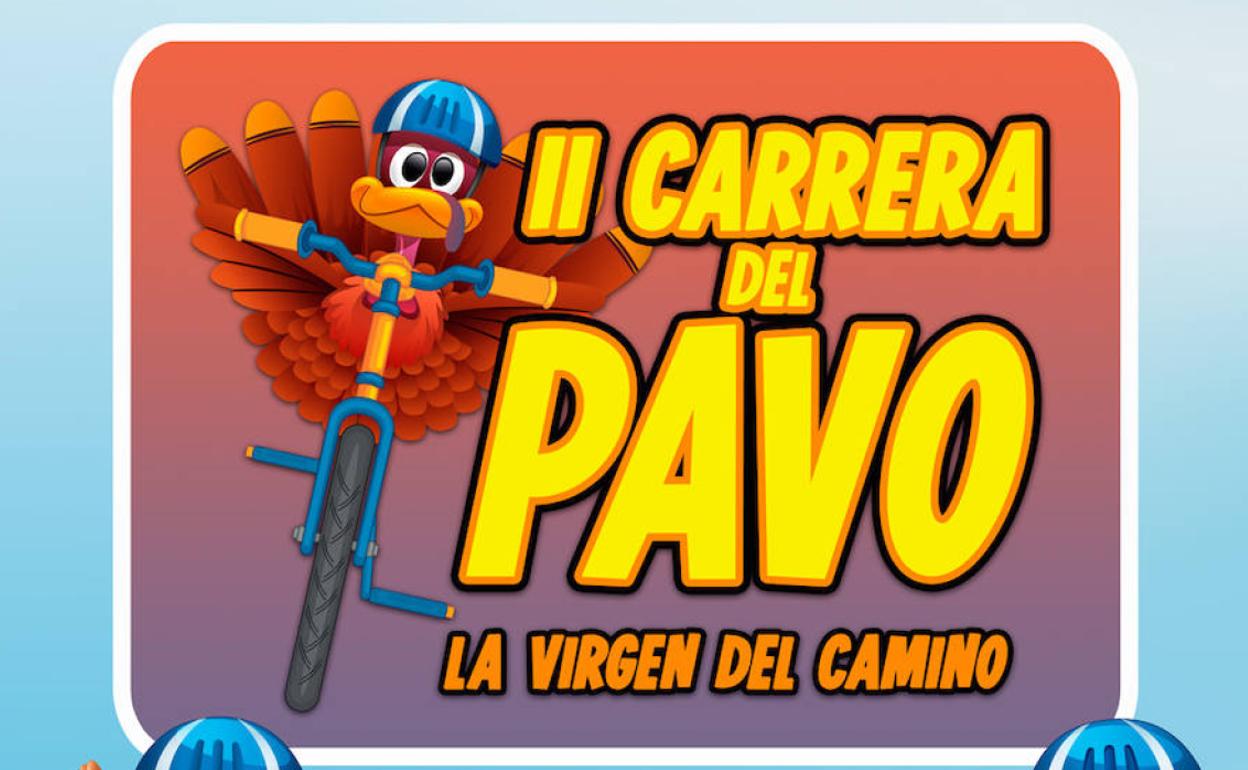 Imagen parcial del cartel anunciador de pavo. 