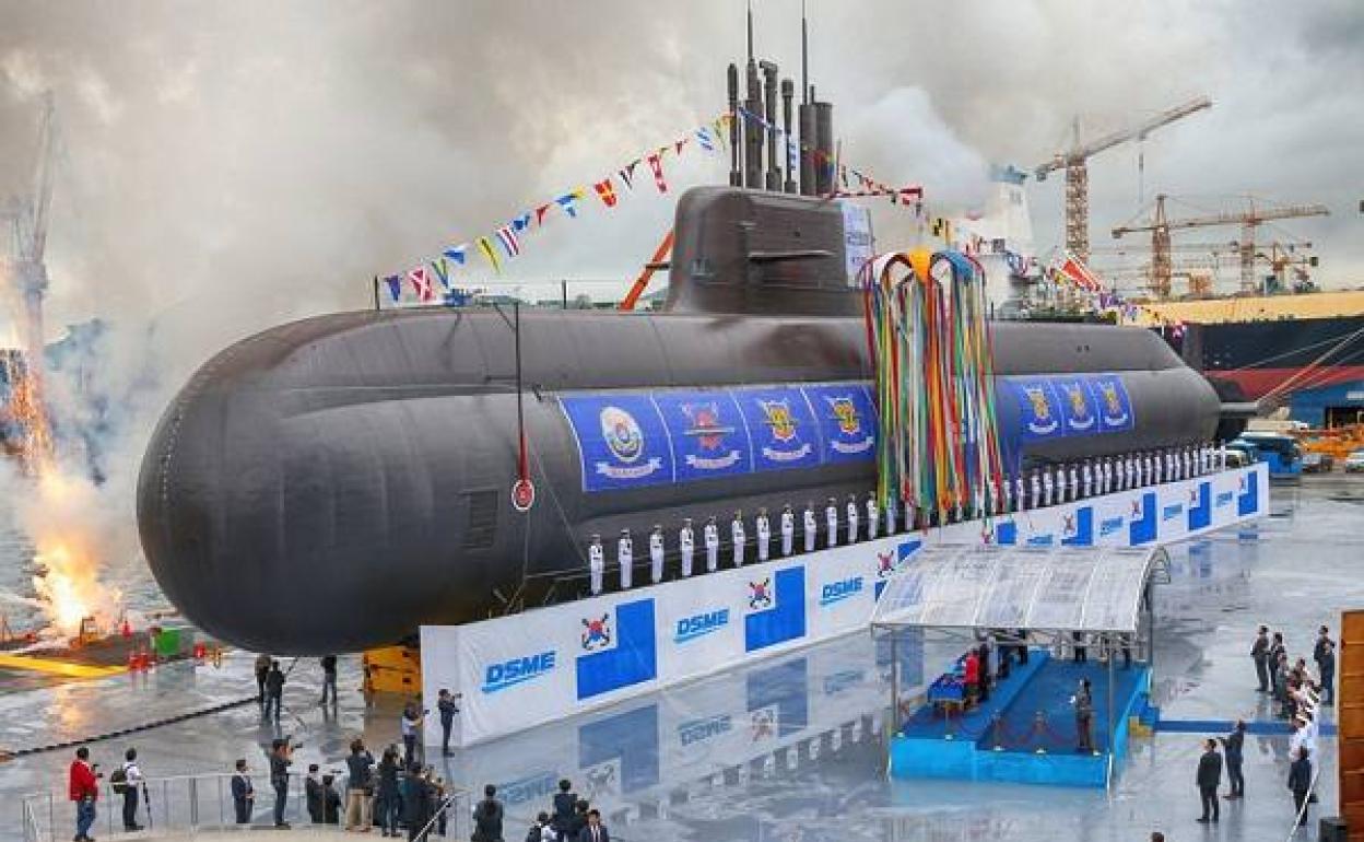 Nuevo submarino coreano clase KS-III.